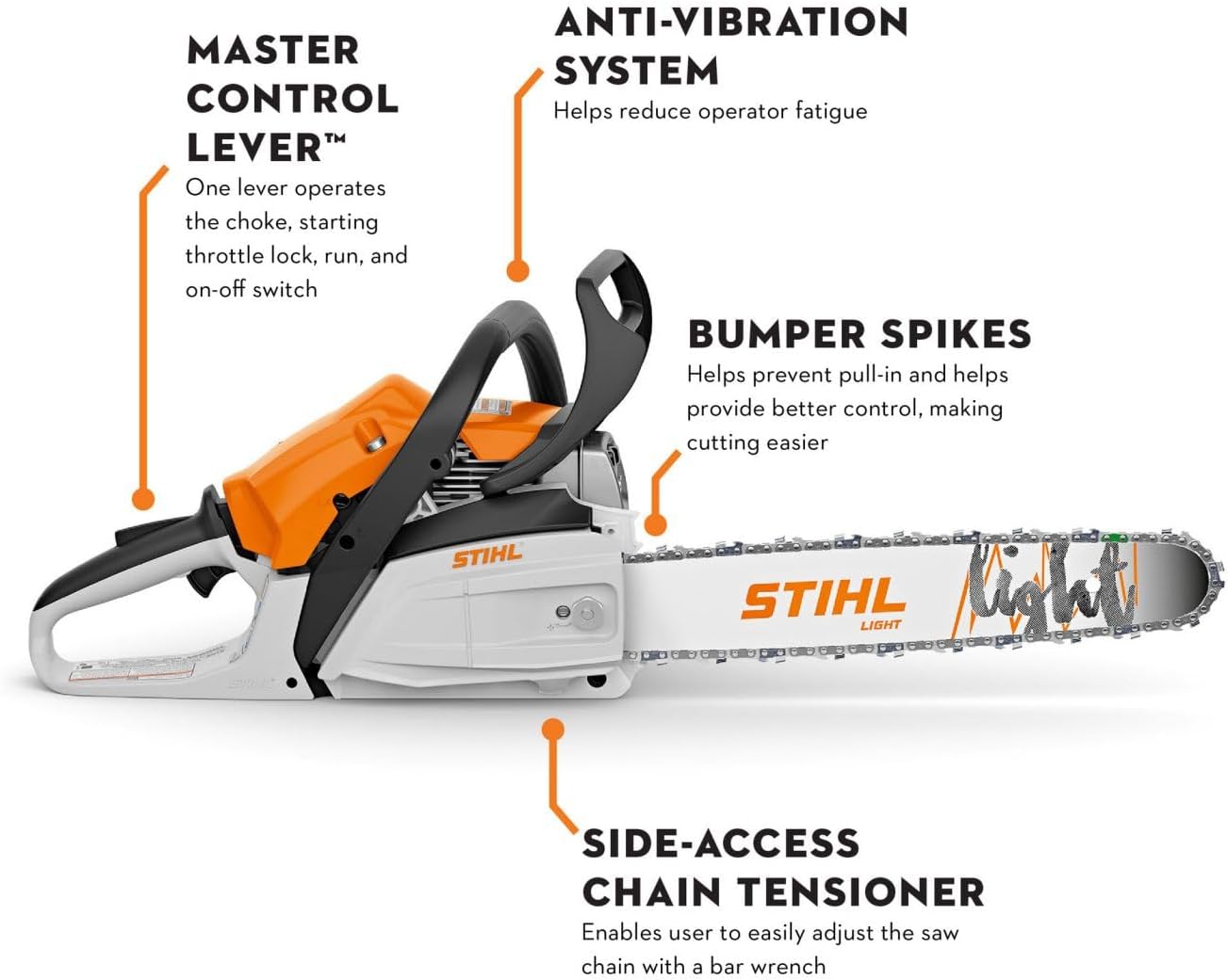 Stihl MS 162 Benzin-Kettensäge 30 cm – Kompakte Motorsäge mit 1,2 kW