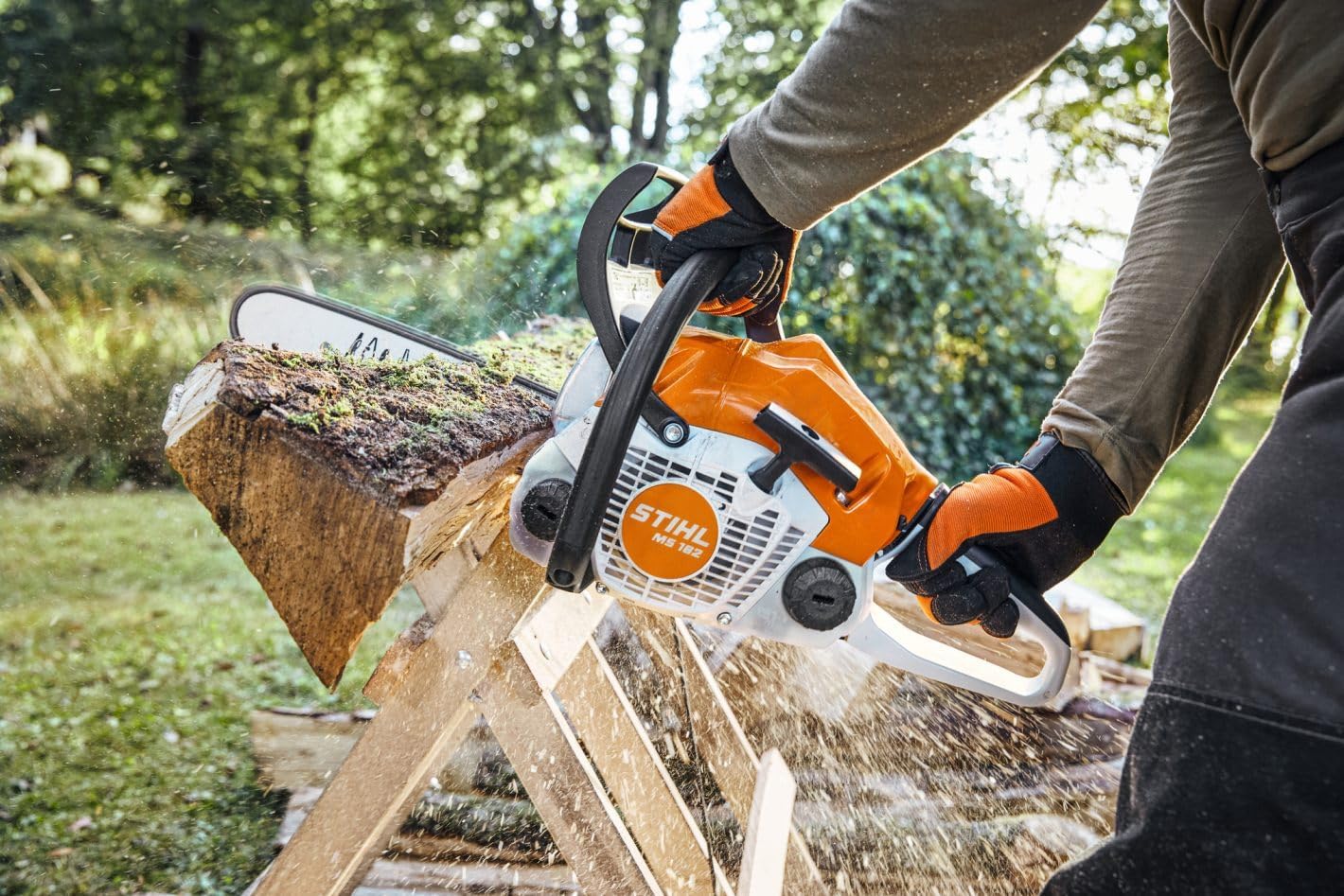 Stihl MS 162 Benzin-Kettensäge 30 cm – Kompakte Motorsäge mit 1,2 kW