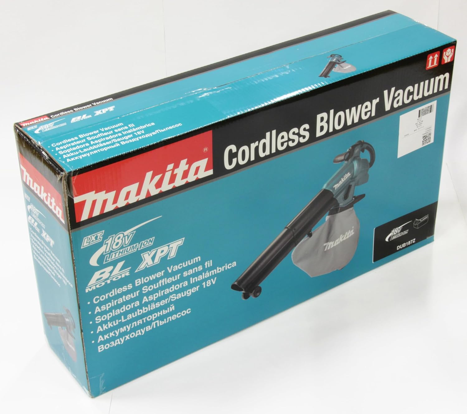 Makita DUB187Z Akku-Laubbläser & Laubsauger 18V – Handgerät mit Fangsack