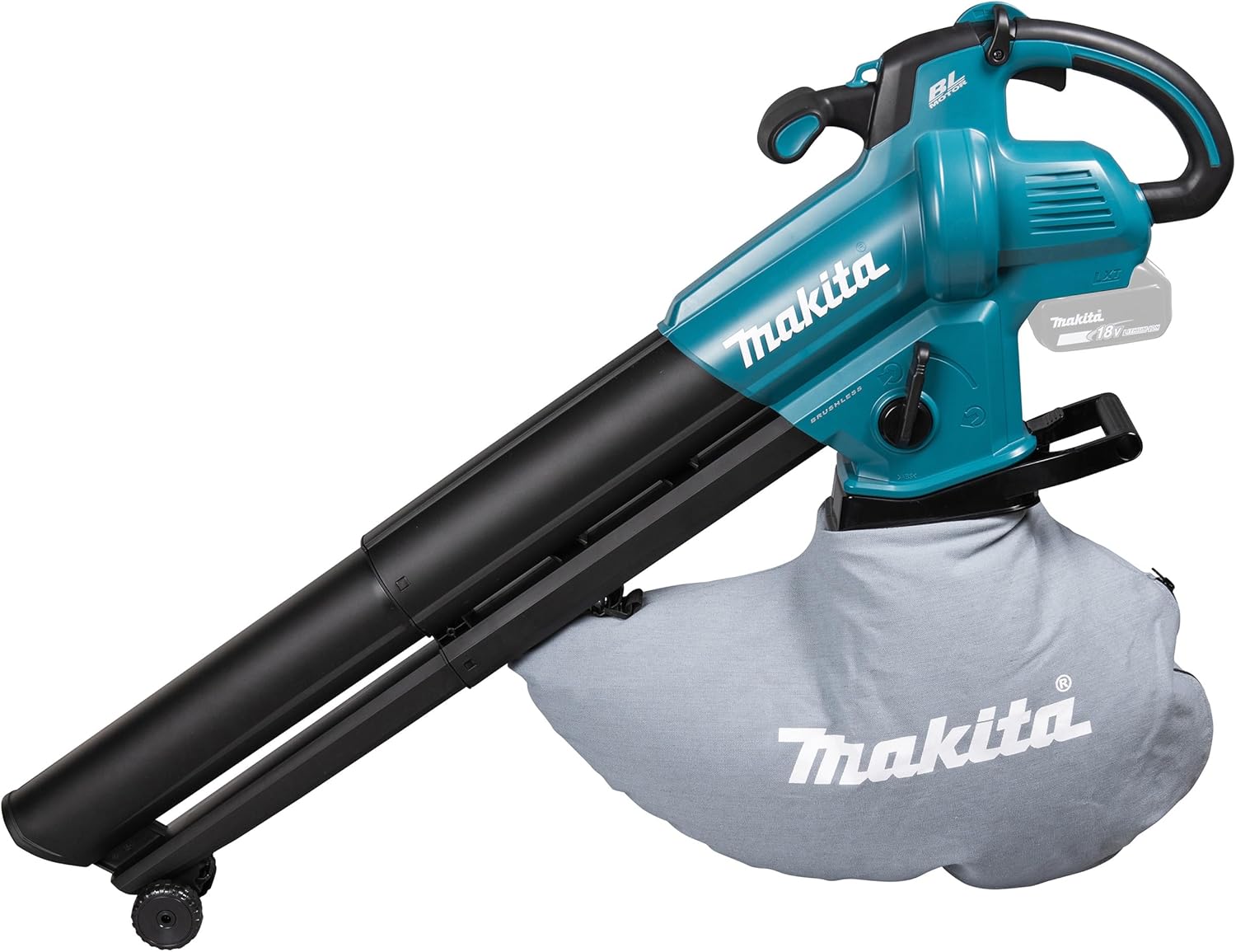 Makita DUB187Z Akku-Laubbläser & Laubsauger 18V – Handgerät mit Fangsack