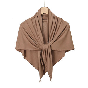Hijab triangle uni femme – foulard léger et doux style turban