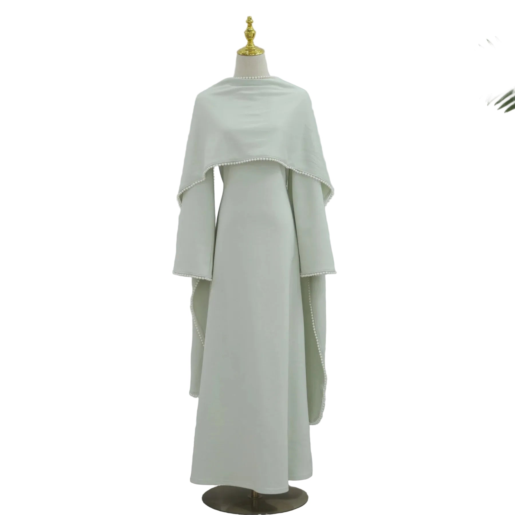 Abaya femme cape et perles – robe longue ample pour occasions