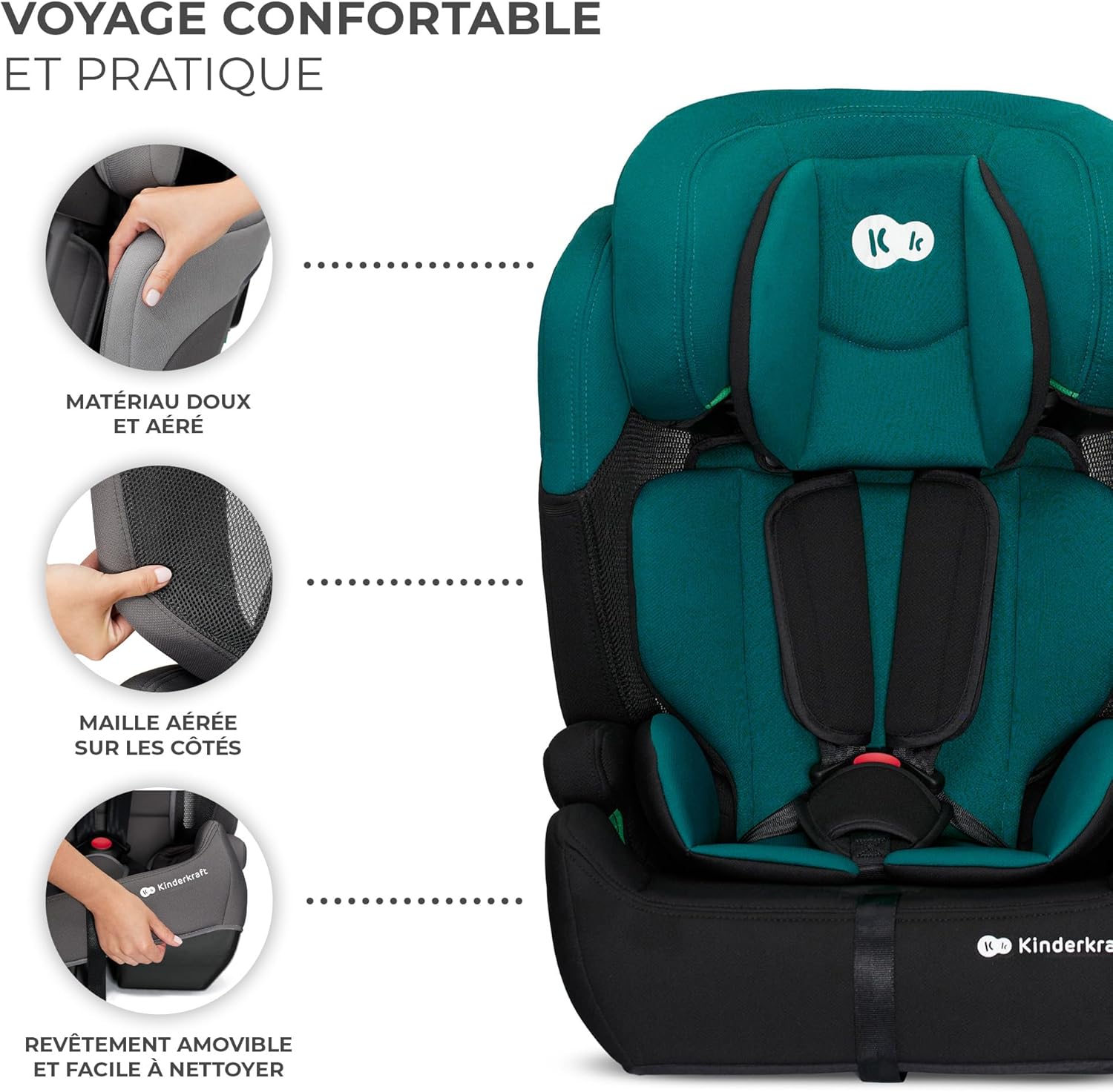 Siège auto Kinderkraft COMFORT UP i-Size 76-150 cm groupe 1/2/3