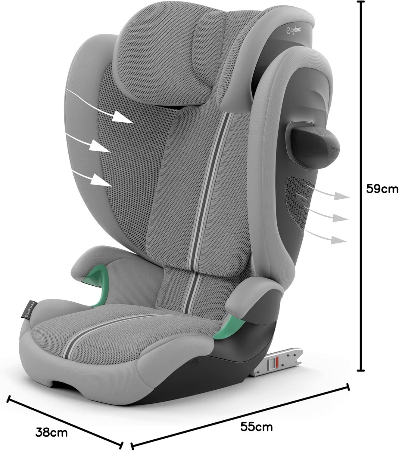 Siège auto CYBEX Solution G2 Plus i-Size Stone face route