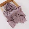 Hijab rayé fil doré – foulard femme léger style voile