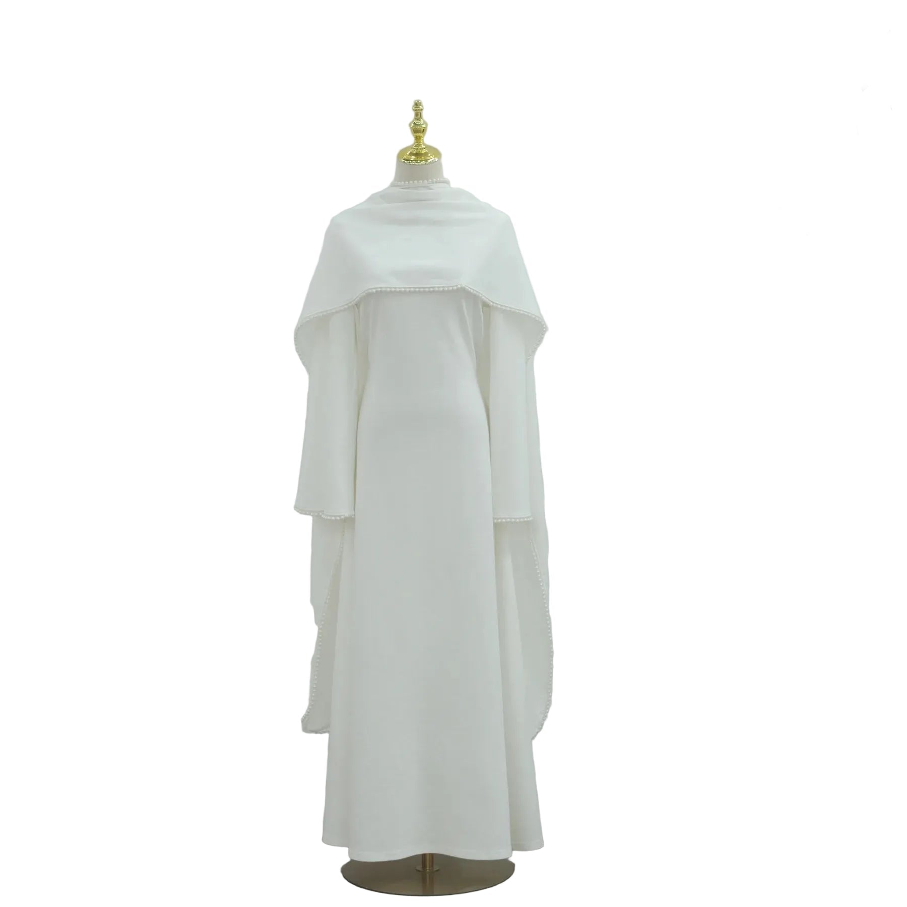 Abaya femme cape et perles – robe longue ample pour occasions